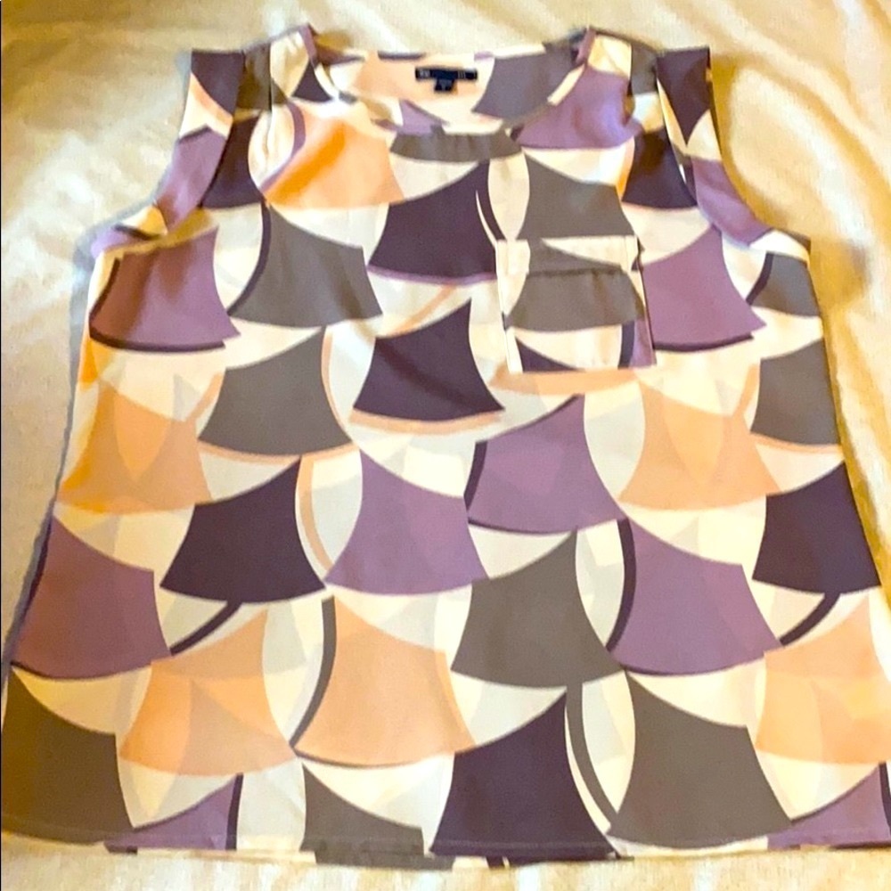 Gap blouse  purple cream 👚 Size - -M